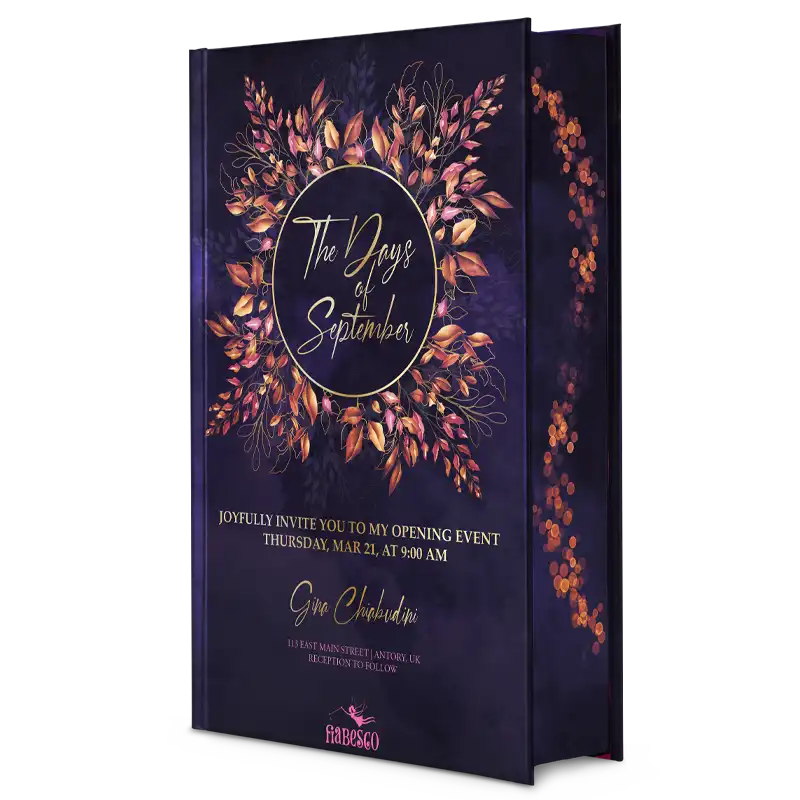 3D Darstellung des Covers von The Days of September • Farbschnitt